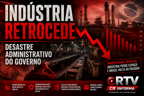 Indústria brasileira enfrenta décadas de estagnação e produtividade preocupa economistas